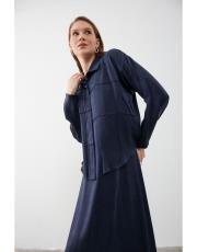 lacivert mirela elbise takım lacivert 2