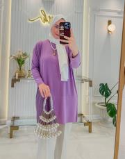 lavanta ipek makas tunik