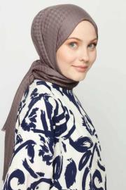 füme kaz ayağı desen şal