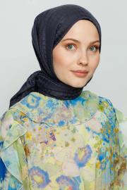 antrasit kaz ayağı desen şal