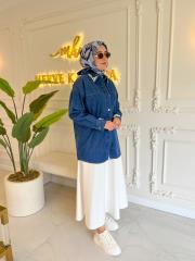 koyu mavi 7203 inci yaka tunik 3