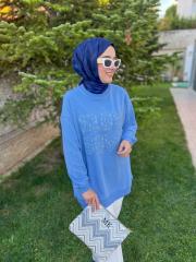 mavi 2687 taş ve yazı detaylı seat