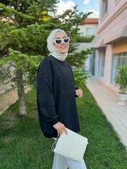 siyah 2687 taş ve yazı detaylı seat