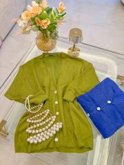 saks 80259 inci düğmeli yumoş hırka 2