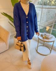 saks 80259 inci düğmeli yumoş hırka 3