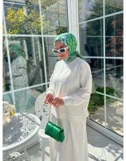 beyaz 1404 etek taşlı takım