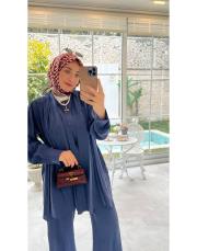 lacivert 21106 fularlı takım 3