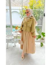 haki 2957 kısa trenç 2