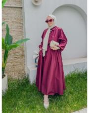 bordo lolly elbise 2