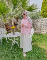 pembe poplin basic gömlek 2