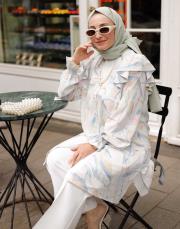 soft pembe melis desenli gömlek 2