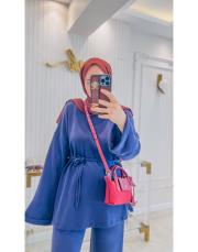 lacivert 1502 kuşaklı oysho takım