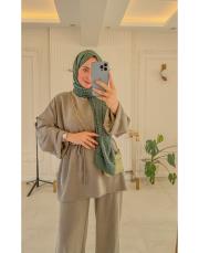 yeşil 1502 kuşaklı oysho takım