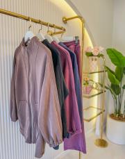 siyah nervür detaylı modal takım 2