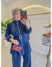 lacivert 22772 kemerli modal takım