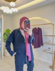 siyah 22785 sırt detaylı modal takım