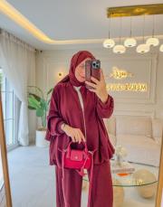 bordo 22769  balon tunik modal takım